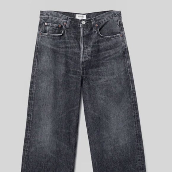 AGOLDE Jeans Low Slung Baggy in Ditch (Black) Size 28 NWT - Picture 4 of 11